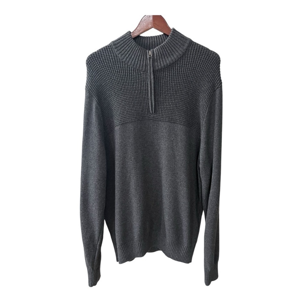 DOCKERS Men’s 3/4 Zip Sweater Size L